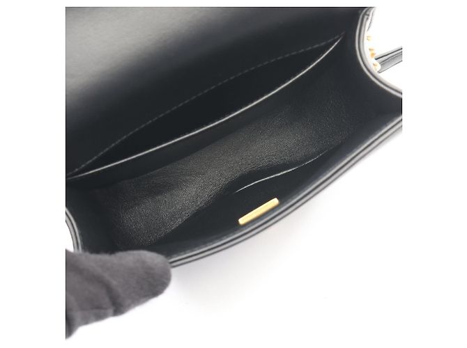 Borsa a Spalla Chanel Boy Small Nero - vista 3