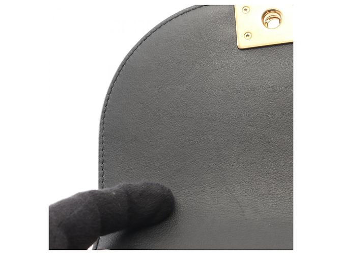 Borsa a Spalla Chanel Boy Small Nero - vista 7