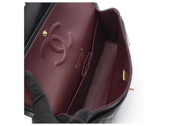 Timeless Borsa a Spalla Chanel Matelassé Double Flap Nero - vista 3