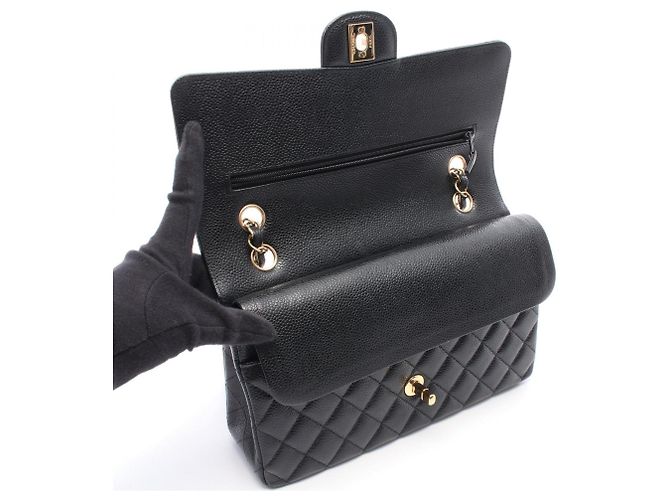 Timeless Borsa a Spalla Chanel Matelassé Double Flap Nero - vista 8