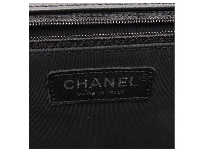 Borsa a Spalla Chanel Boy Large Nero - vista 4
