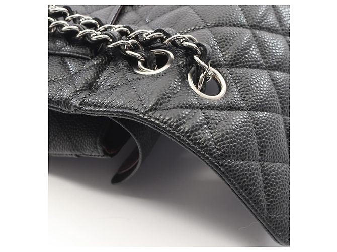Borsa a tracolla Chanel Matelassé Double Flap Nero - vista 8