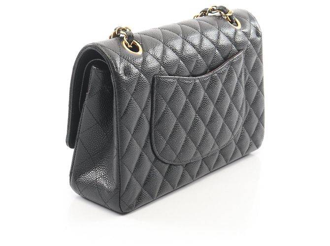 Borsa a tracolla Chanel Matelassé Double Flap Nero - vista 2