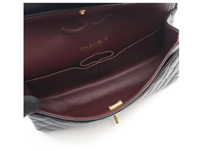 Borsa a tracolla Chanel Matelassé Double Flap Nero - vista 3