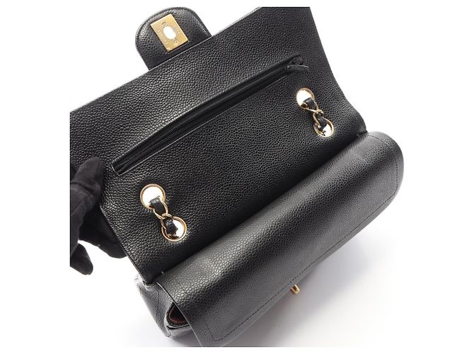 Borsa a tracolla Chanel Matelassé Double Flap Nero - vista 6