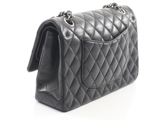 Borsa a tracolla Chanel Matelassé Double Flap Nero - vista 2