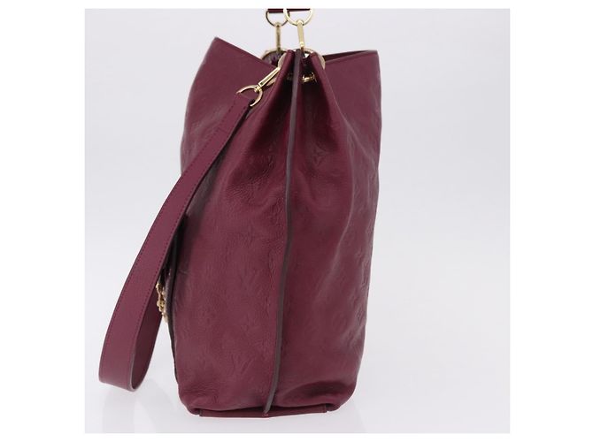Louis Vuitton Metis Hobo Monogram Empreinte Leather Bordò - vista 4