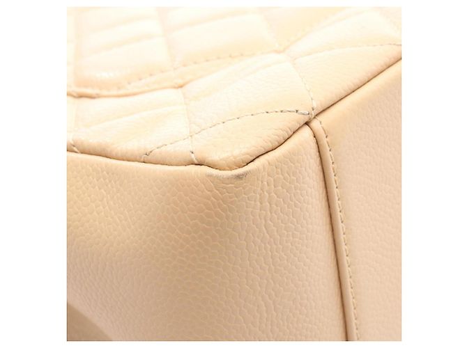 Borsa Tote Chanel Matelassé Grand Shopping Beige - vista 10