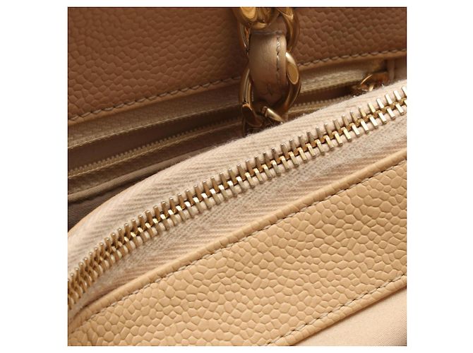 Borsa Tote Chanel Matelassé Grand Shopping Beige - vista 12