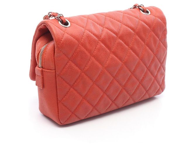 Borsa a Spalla Chanel Matelassé Rosso - vista 2
