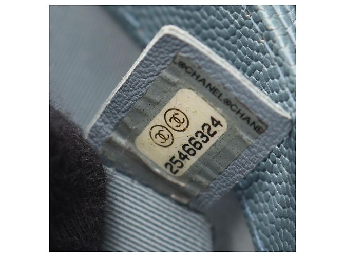 Borsa a tracolla Chanel Matelassé blu - vista 5