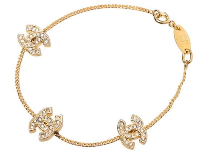 Bracciale charm Chanel Coco Mark placcato oro D'oro - vista 2