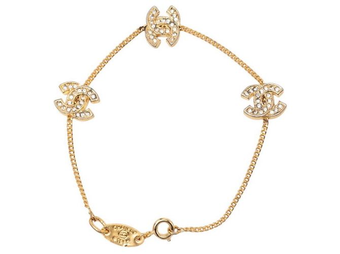 Bracciale charm Chanel Coco Mark placcato oro D'oro - vista 3