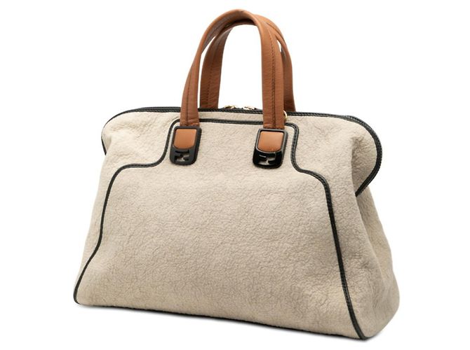 Borsa Fendi Chameleon 8BL110 Beige - vista 2