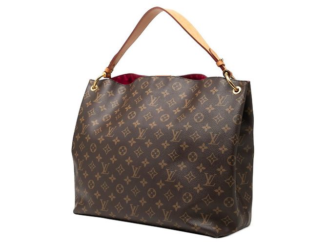 Borsa a Spalla Louis Vuitton Monogram Graceful MM Marrone - vista 2