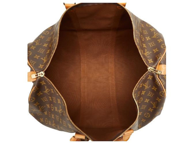 Borsa Boston Louis Vuitton Monogram Keepall 55 Marrone - vista 11