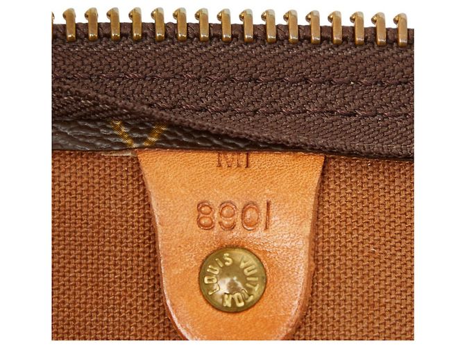 Borsa Boston Louis Vuitton Monogram Keepall 55 Marrone - vista 12