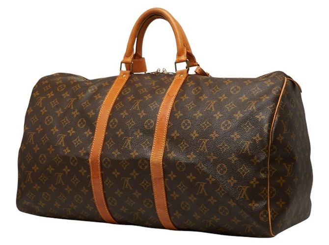 Borsa Boston Louis Vuitton Monogram Keepall 55 Marrone - vista 2