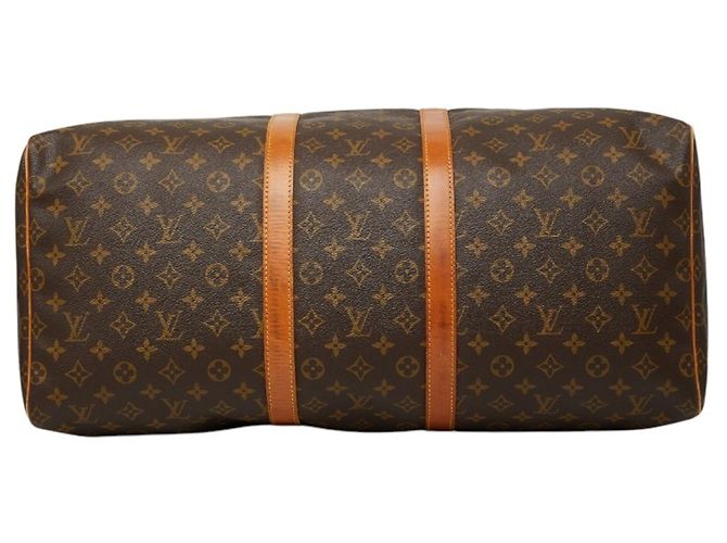 Borsa Boston Louis Vuitton Monogram Keepall 55 Marrone - vista 3
