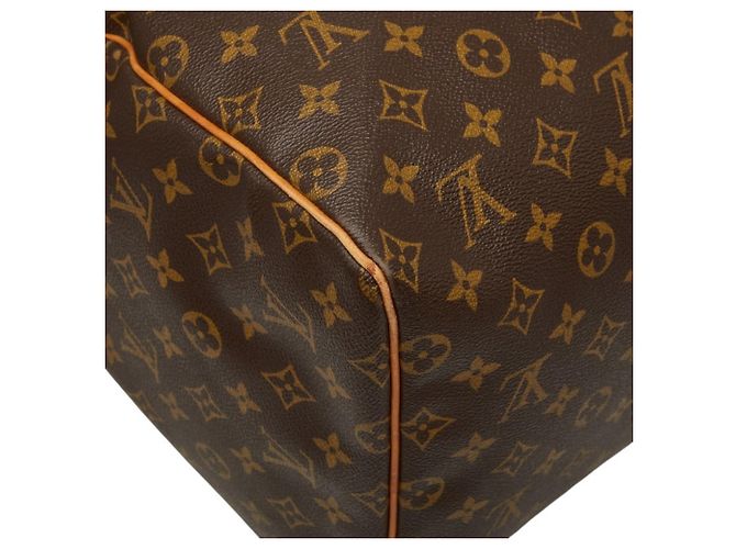Borsa Boston Louis Vuitton Monogram Keepall 55 Marrone - vista 7