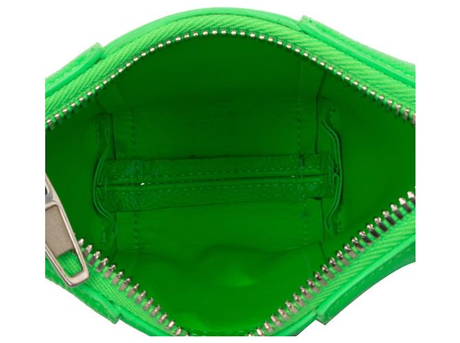 Borsa a tracolla a spalla Balenciaga Hourglass Verde - vista 4