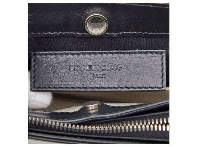 Borsa a tracolla Balenciaga nera e bianca Nero Bianco - vista 12