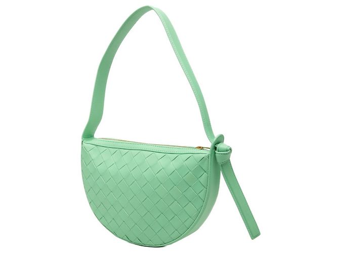 Borsa Bottega Veneta Intrecciato Mini Sunrise Verde - vista 2