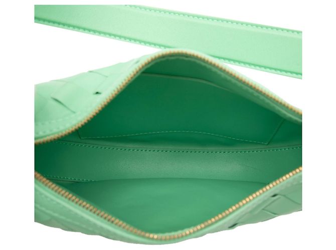 Borsa Bottega Veneta Intrecciato Mini Sunrise Verde - vista 4