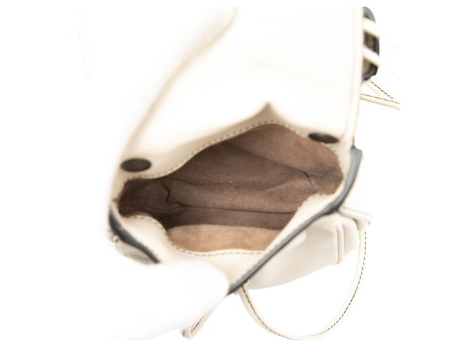 Borsa a Spalla Bottega Veneta Intrecciato Bianco Crudo - vista 4