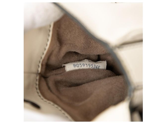 Borsa a Spalla Bottega Veneta Intrecciato Bianco Crudo - vista 6