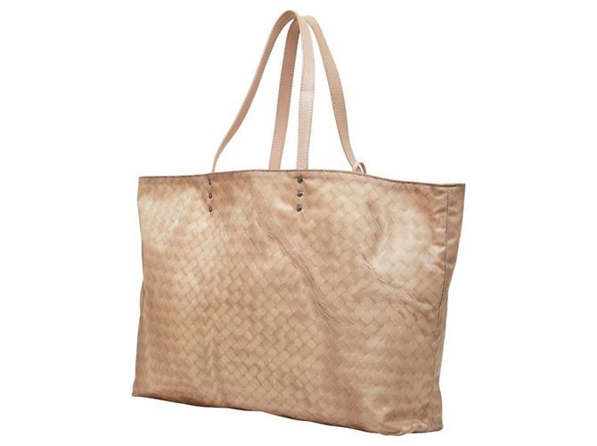Borsa Tote Bottega Veneta Intrecciato Illusion Rosa - vista 2