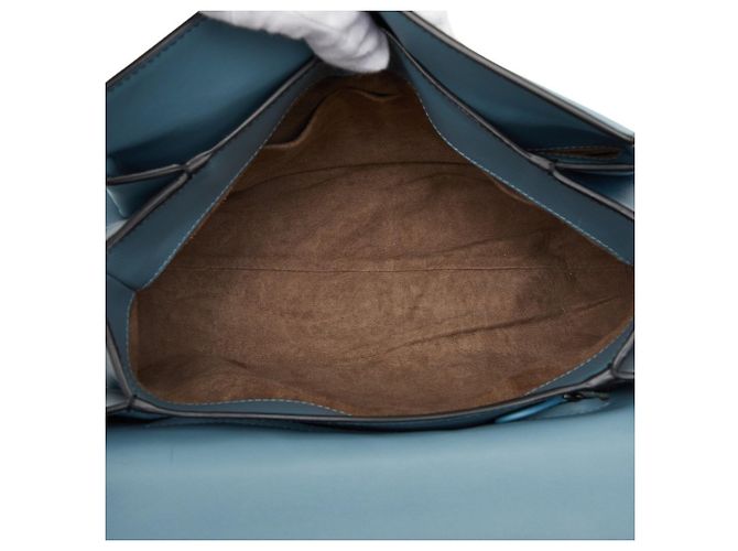 Borsa a mano Piazza Top Handle Bottega Veneta Blu - vista 9