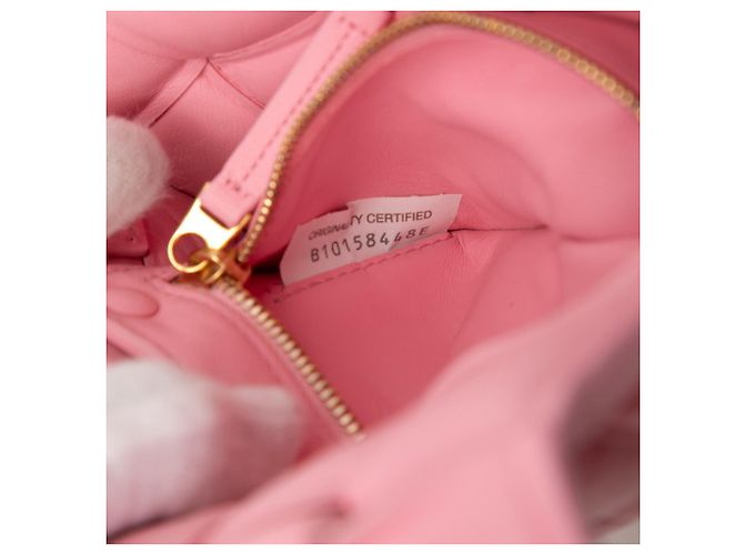 Borsa a tracolla e a spalla Bottega Veneta Maxi Intrecciato Padded Cassette Rosa - vista 6