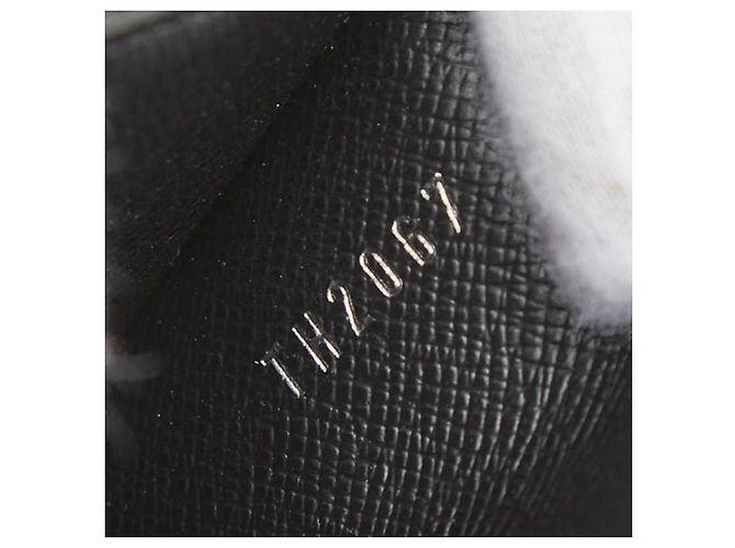 Louis Vuitton Taiga Carteira Longa Sanfonada Preto Cinza - vista 10