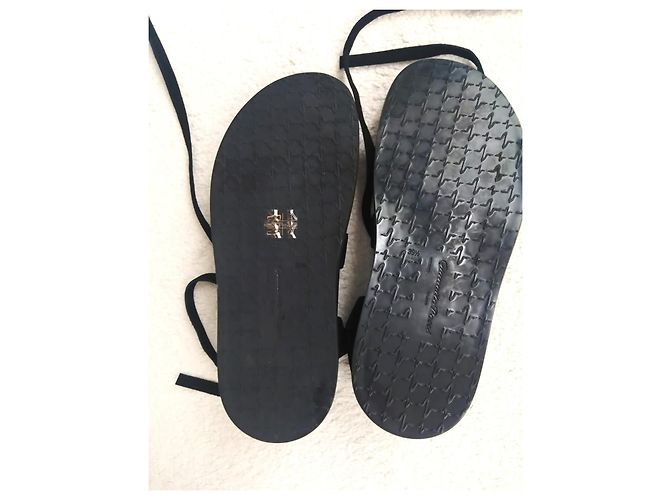 Gianvito Rossi Ibiza Black Suede Gladiator Sandals - view 6