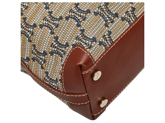Céline Borsa Tote Celine Macadam Marrone Beige - vista 5