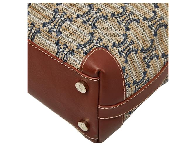 Céline Borsa Tote Celine Macadam Marrone Beige - vista 6