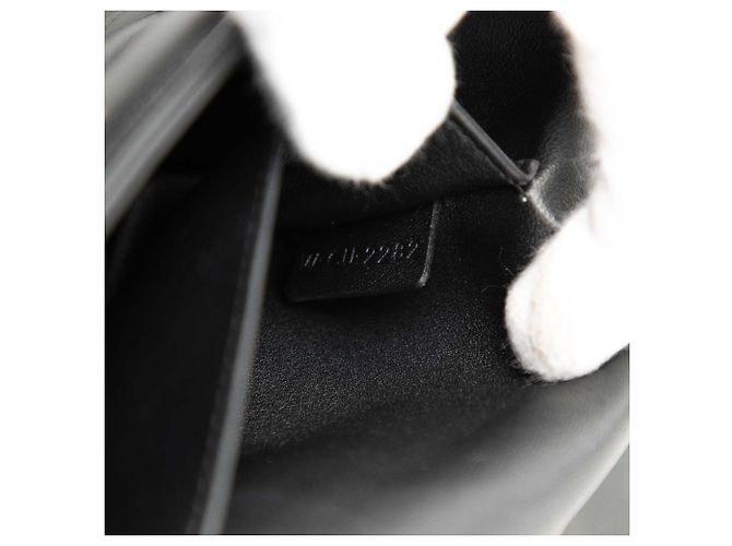 Céline Borsa a tracolla Celine Matelassé Monochrome Chain Nero - vista 5