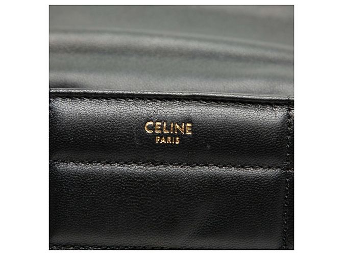 Céline Borsa a tracolla Celine Matelassé Monochrome Chain Nero - vista 6