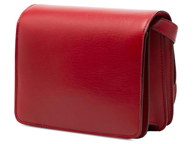 Céline Borsa a tracolla Celine Classic Box Rosso - vista 2