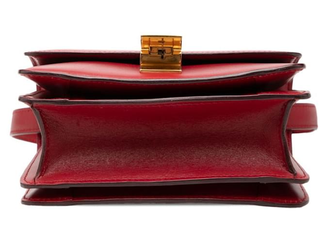 Céline Borsa a tracolla Celine Classic Box Rosso - vista 3