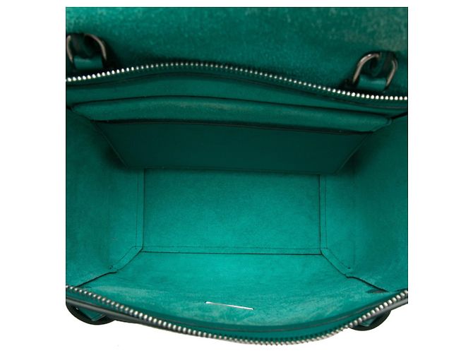 Céline Bolso Belt Celine - Cuero verde - vista 4