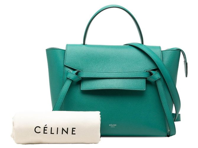 Céline Bolso Belt Celine - Cuero verde - vista 7