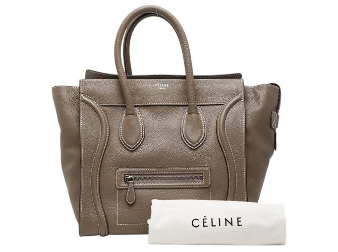 Céline Borsa Celine Luggage Medium S-CU-1111 Marrone - vista 11