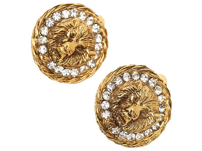 Orecchini a clip Chanel Coco Mark con motivo leone D'oro - vista 3