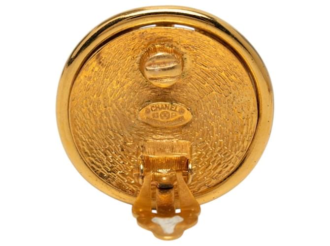Orecchini tondi Chanel Coco Mark D'oro - vista 3