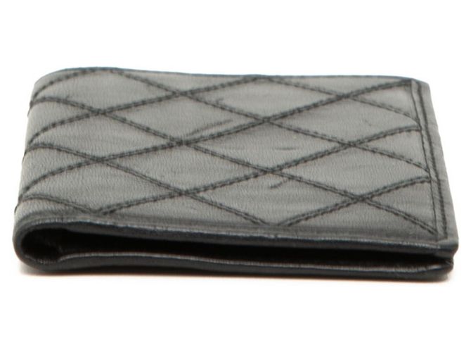 Zweifarbiger Chanel Kartenetui Schwarz - Ansicht 3