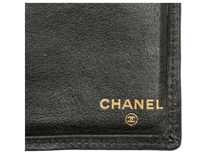 Zweifarbiger Chanel Kartenetui Schwarz - Ansicht 5