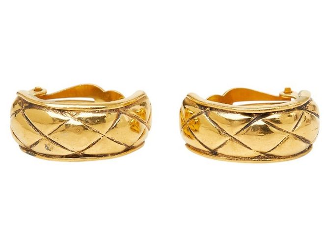 Orecchini a clip Chanel Matelassé placcati oro D'oro - vista 2