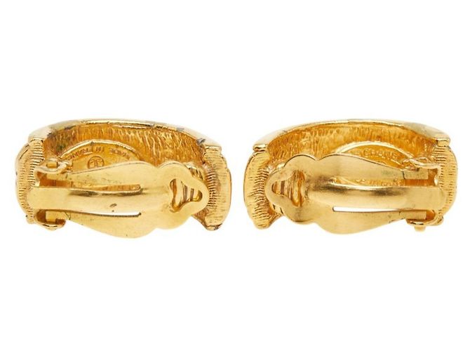 Orecchini a clip Chanel Matelassé placcati oro D'oro - vista 3